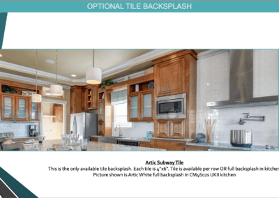 Optional Kitchen Tile Backsplash